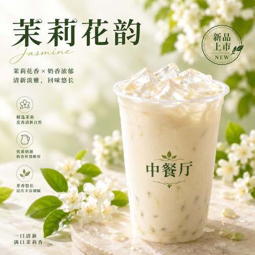 茉莉花韵 Jasmine Milk Tea